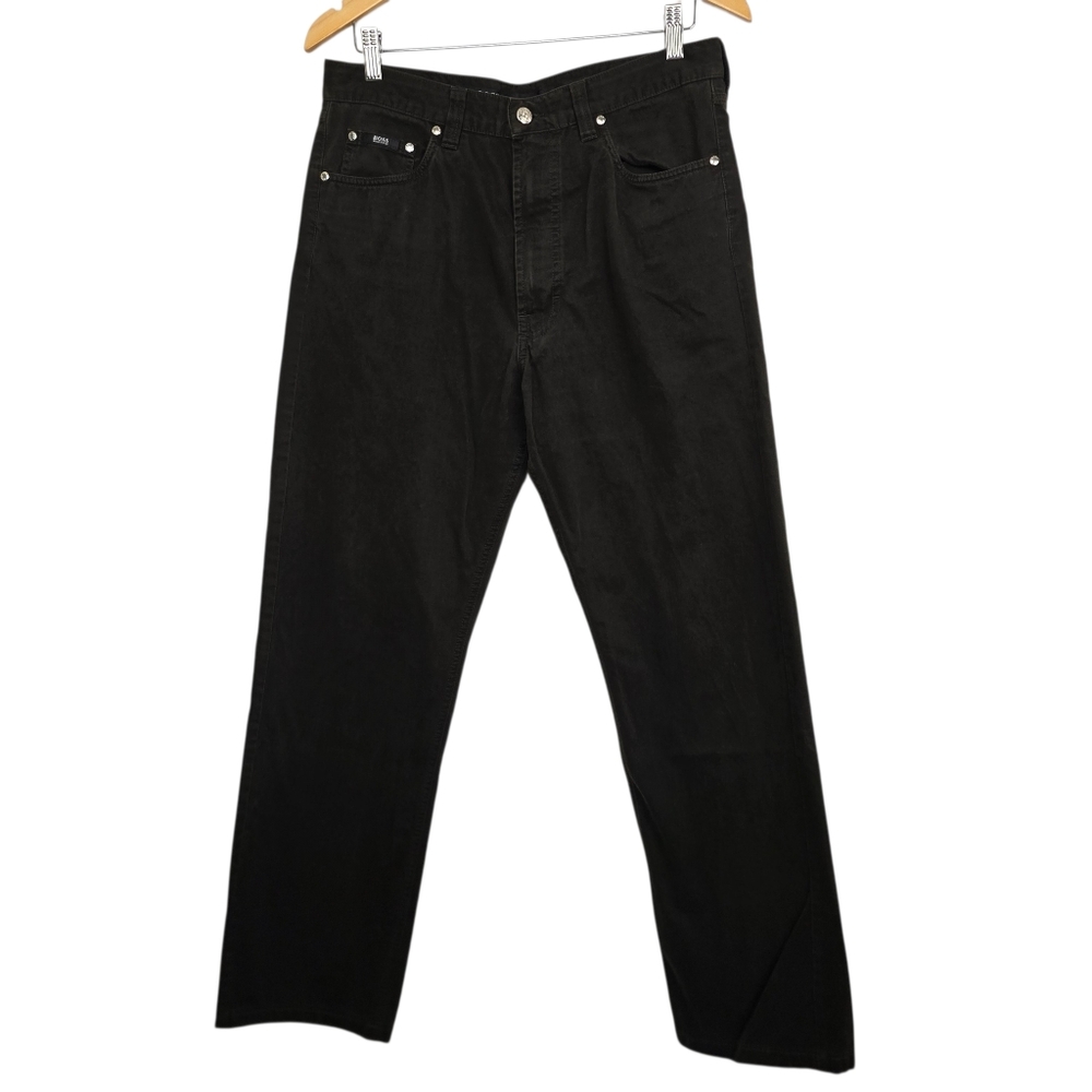 Hugo Boss Olive Green Corduroy Pants Men’s Straight Leg